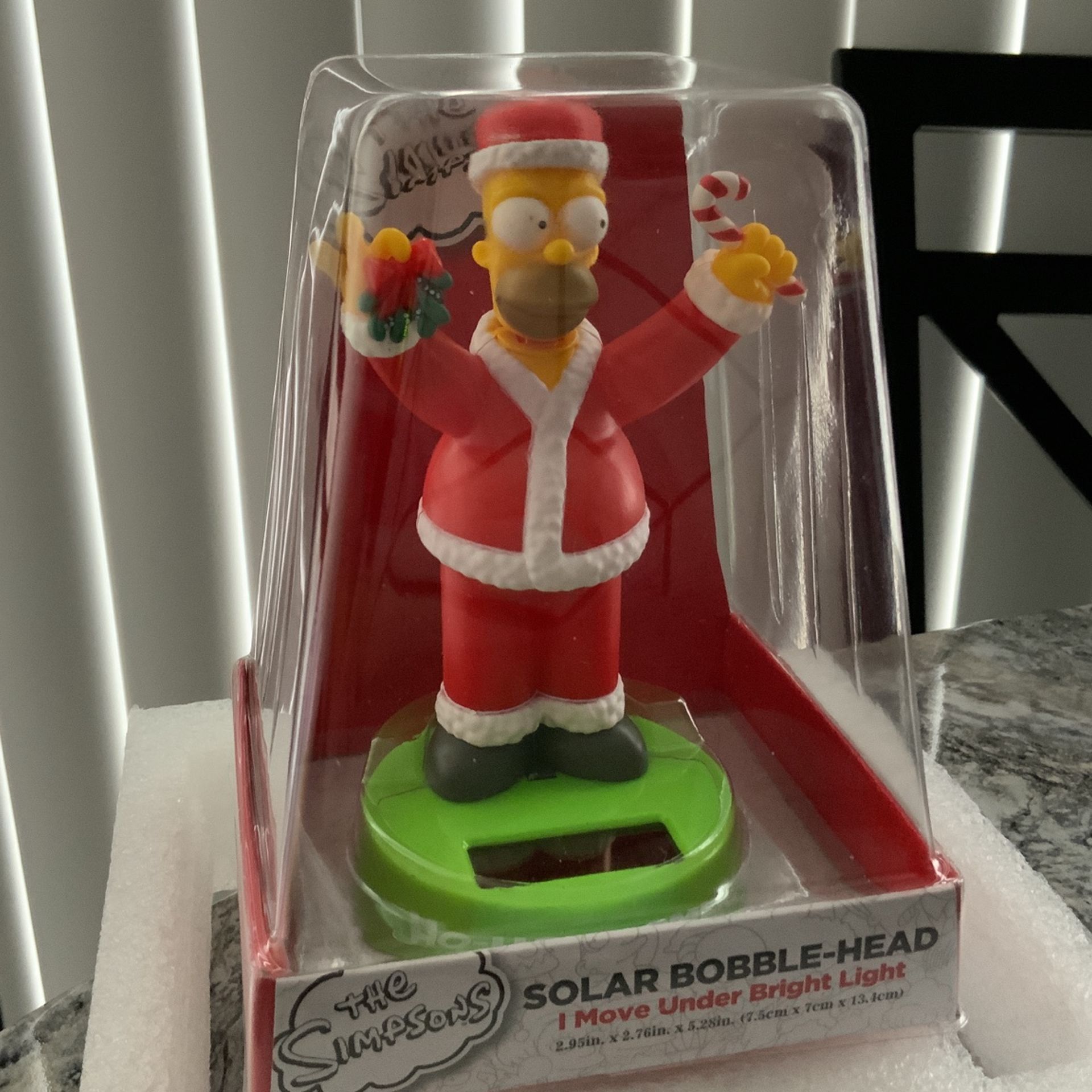 Holiday, Solar, Bubblehead, Homer, Simpson. Solar Bobble-head.