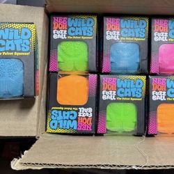 NeeDoh Fuzz Ball Wild Cats Lot of 7