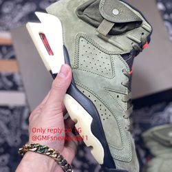 Travis Scott X Air Jordan 6 Medium Olive AJ6 TS