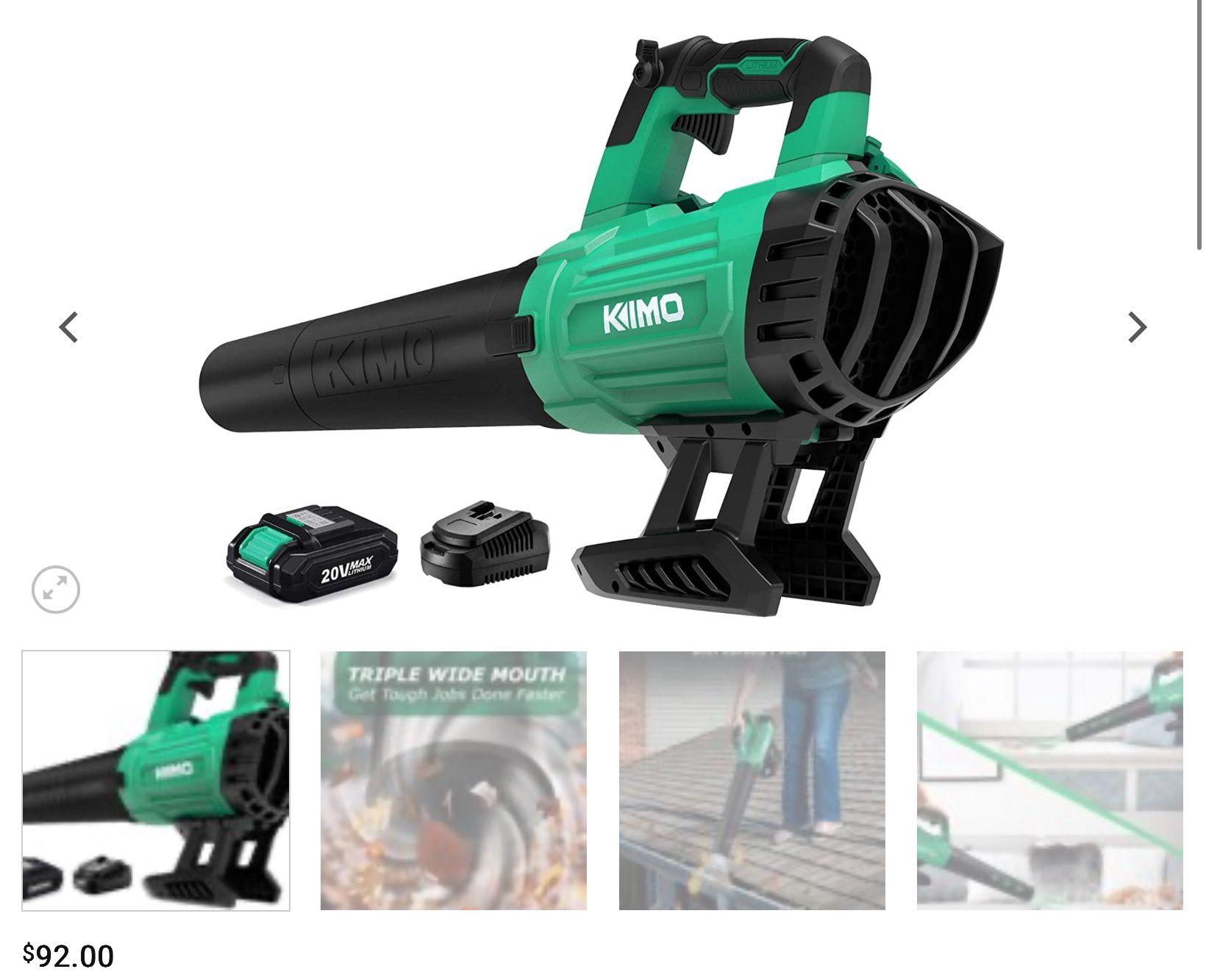 NEW CORDLESS LEAF BLOWER