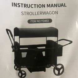 Stroller Wagon For Kids,black Color