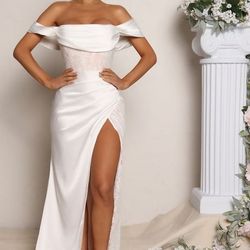 Fashion Nova White Wedding Dress