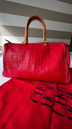 Carolina Herrera Red Leather large Bag CH