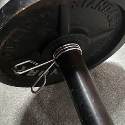 CURL BAR WITH WEIGHTS 25 POUNDS SET 