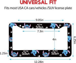 Stitch license plate cover BRAND NEW