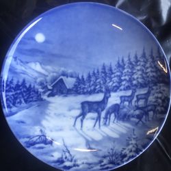 Fürstenberg West Germany Limited Edition Series Wall Plate Christmas 1975.