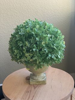 Faux Boxwood in Urn