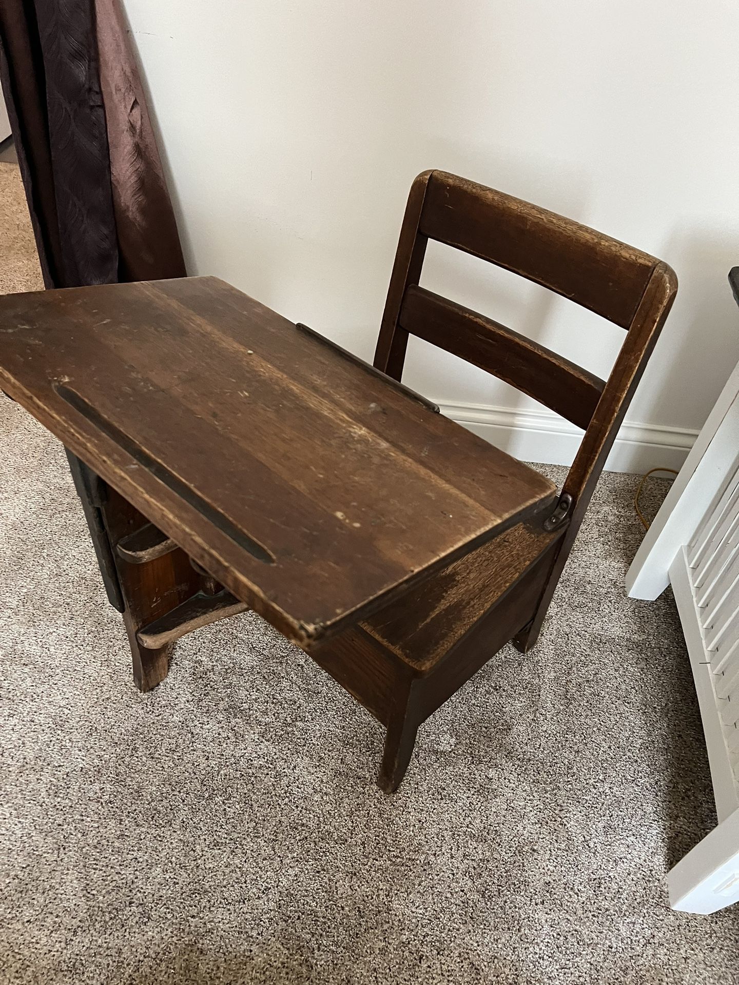 Vintage Antique School Desk