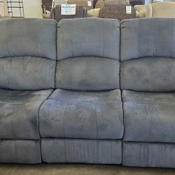 Grey Dual Reclining Sofa