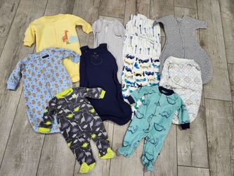 Baby boy sleep sacks pajamas clothes 0- 3 months 3-6 months