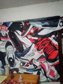 Shoes jordans cloth poster big size