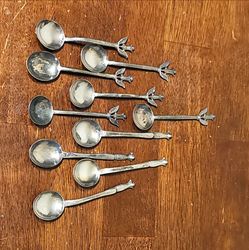 Set of 16 sterling  Silver Spoons,forks,and bell