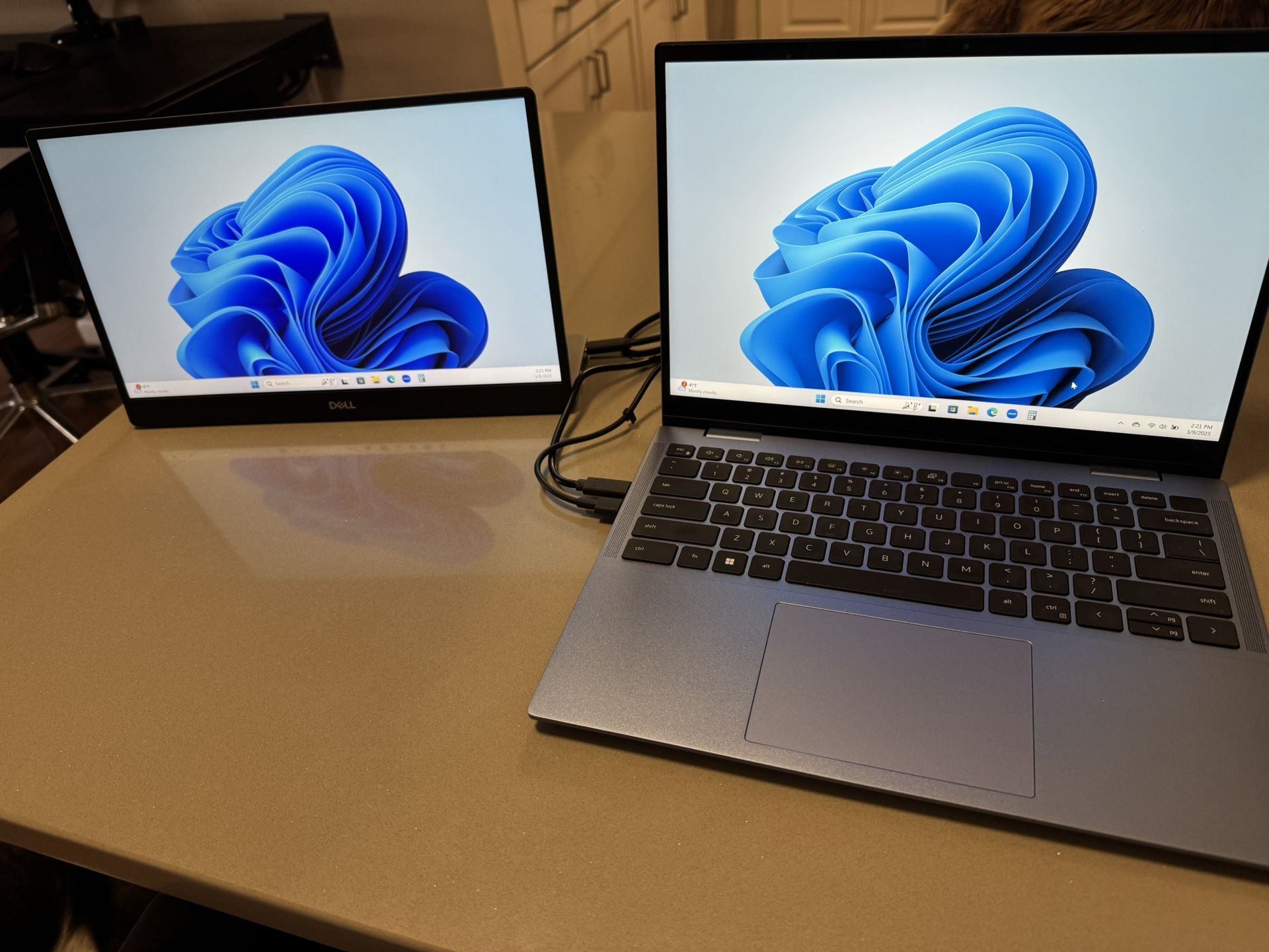 Dell Inspiron 2 In 1 14in Laptop & 14in LED Portable Monitor