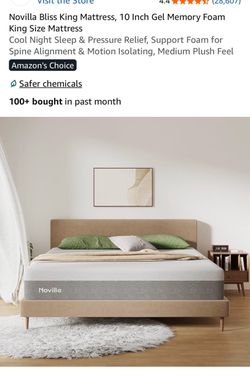 Mattress king and bed frame
