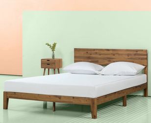 Bed frame With Casper Used Firm Mattress