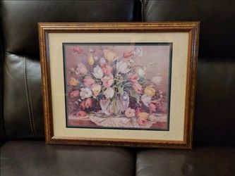 Wall Art Picture "Beauty In Bloom" By Barbara Mock For Home Interiors And Gifts