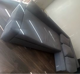 Sectional sofa bed with storage
