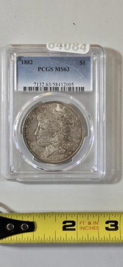 1882 Morgan Silver Dollar PCGS MS63
