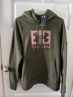 Under Armour Women's UA Freedom Rival Fleece Hoodie, OD Green, Large