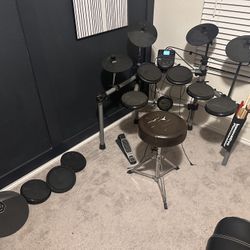 10 piece Electric Drum Set With 5 Extra Electric Drum Pads