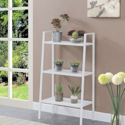 New in Box White 3 Tier Metal Shelf/Organizer/Bookcase/Plant stand