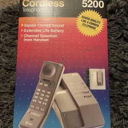 🔥At&T Cordless Telephone 5200 For Sale Rare 