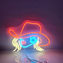Cowgirl Led Sign