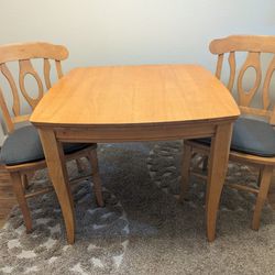 Small Wooden Kitchen Table With 2 Chairs