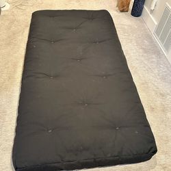 Twin Futon Mattress – Great Condition – 74” x 40” – Black