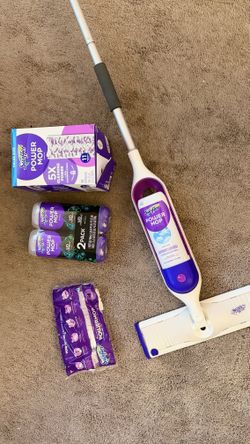 Swiffer PowerMop with Cleaning Pads and Solution Refills