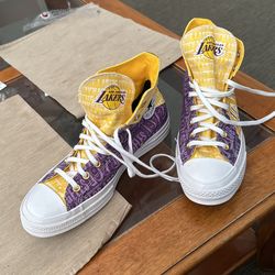 Lakers Converse Hi Tops 70s