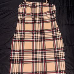 Brand New Plaid Dress