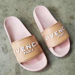 Givenchy Paris Flat Sandals Size 40 (U.S Size 10) Baby Pink
