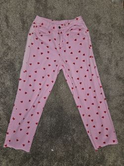 Pink Heart Jeans