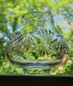 Waterford Crystal Hurricane Lamp Shade Globe Replacement 5” Cut Glass Ireland