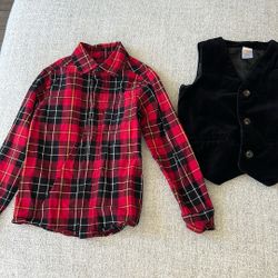 5T Vest and shirt
