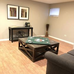 Rustic Reclaimed Wood Square Coffee Table Only