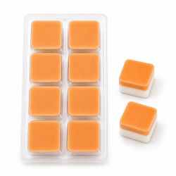 Orange and White Wax Melt Cubes