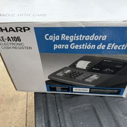 Sharp XE-A106 Electronic Cash Register POS Drawer Display Keys New Open Box  The Sharp XE-A106 Electronic Cash Register is a reliable point of sale sy