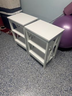 Two brand new small nightstands