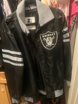 Starter Raiders Satin Jacket Size Large