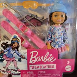 Barbie Doll Girl Skiing Doll & Accessories Christmas Girl Present Girls Toy