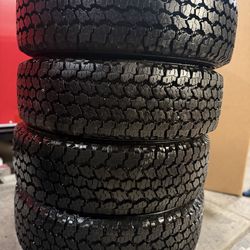4 Like New Tires LT 245/75/17 GoodYear Wranglers