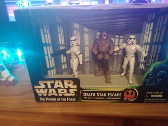 Star wars death star escape with action figures. $25 obo