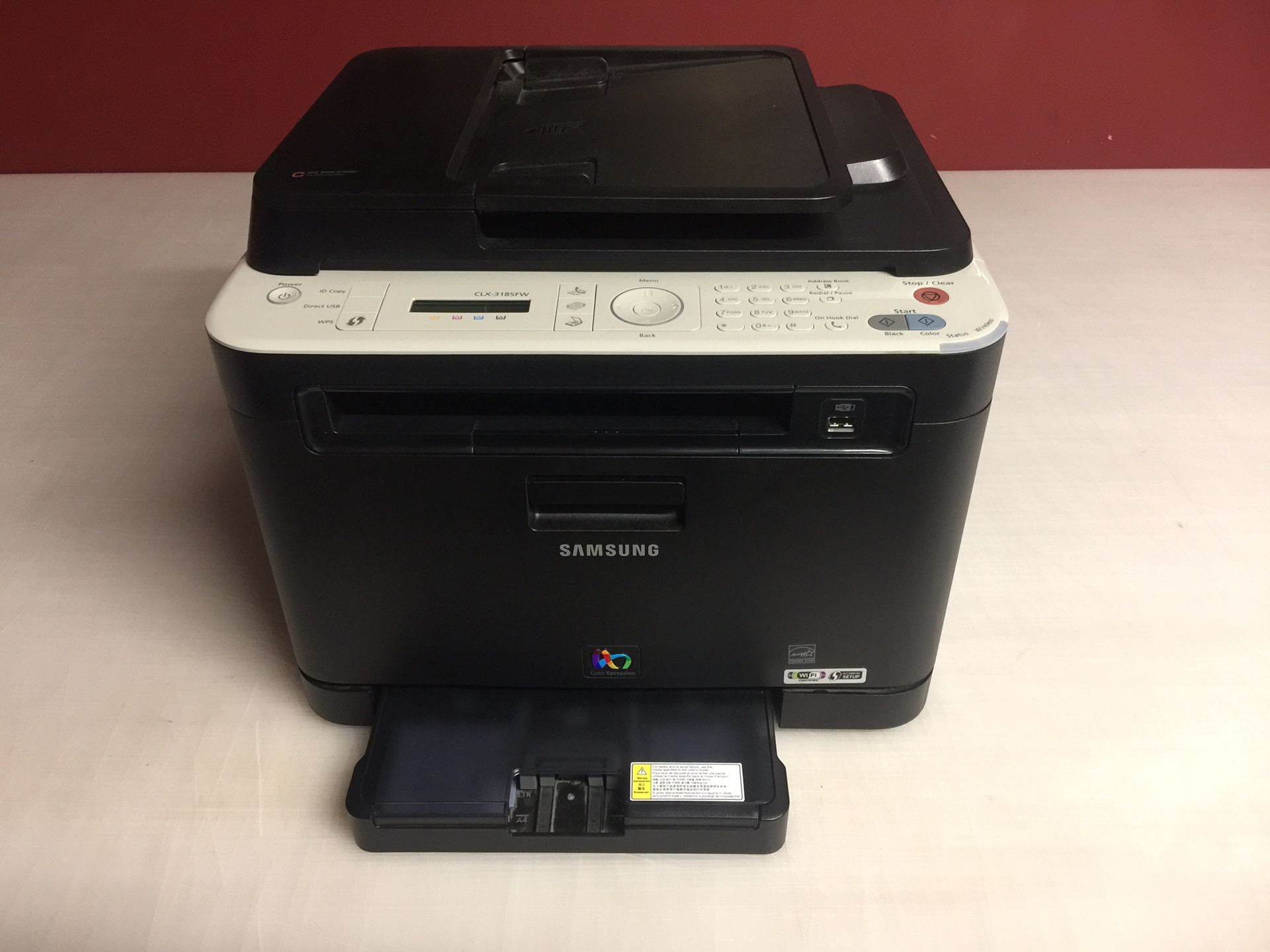 Samsung Color Printer, Copier, Scanner anf FAX All-In-One CLX-3185FW