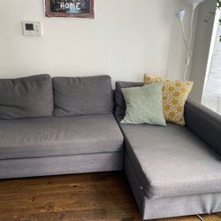 FRIHETEN corner sofa-bed with storage, Skiftebo dark grey - IKEA