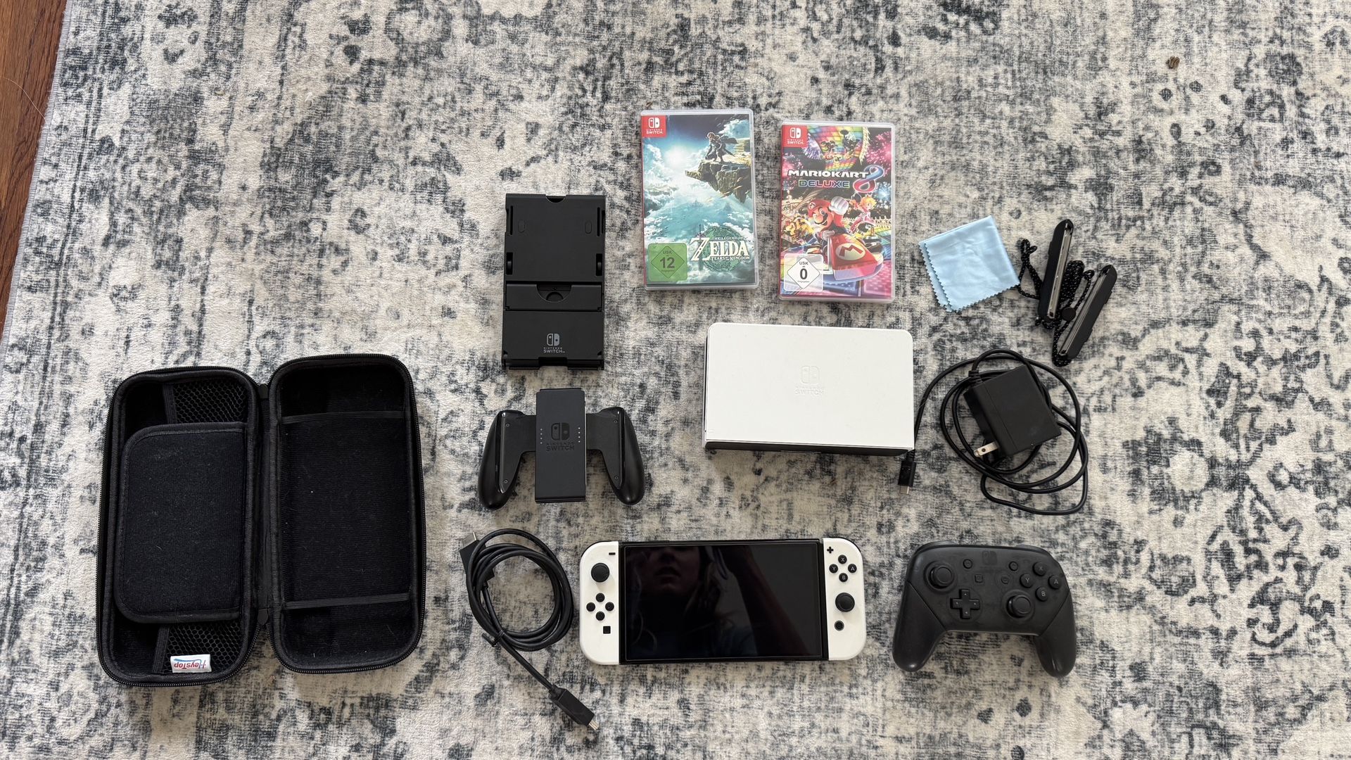 Nintendo Switch Oled + Games + Accessoires