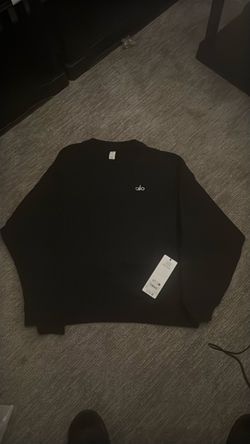 Alo Yoga Black Crewneck Sweatshirt unisex’s