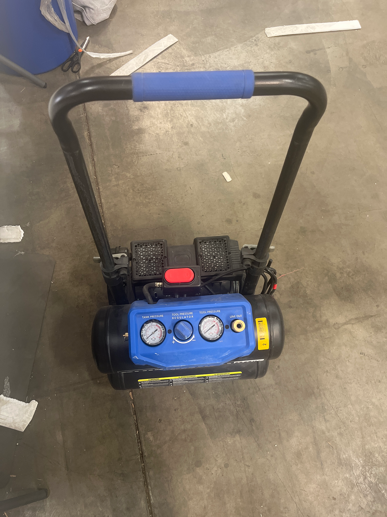 kobalt quiet tech oil free 4.3 gal twin tank 150 max psi