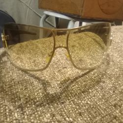 GIORGIO ARMANI Womens Diamante Designer Sunglasses Shield GA 320 CWSYP

